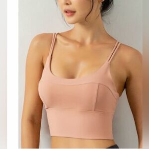 Blush Pink Sports Bra Size Large